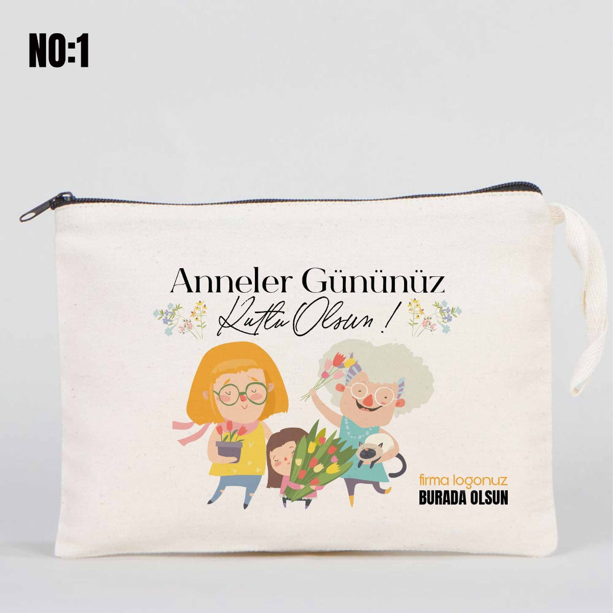 Anneler Günü Clutch Astarsız Çanta 25x18 cm - istecanta.com