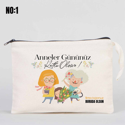Anneler Günü Clutch Astarsız Çanta 25x18 cm - istecanta.com