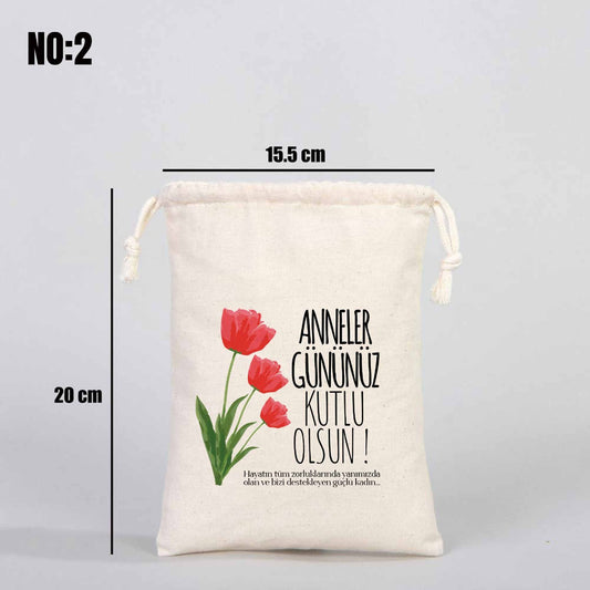 Anneler Günü Bez Kese 15x20 cm - istecanta.com