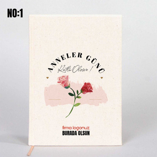 Kanvas Defter 14x20 cm Anneler Gününe Özel - istecanta.com