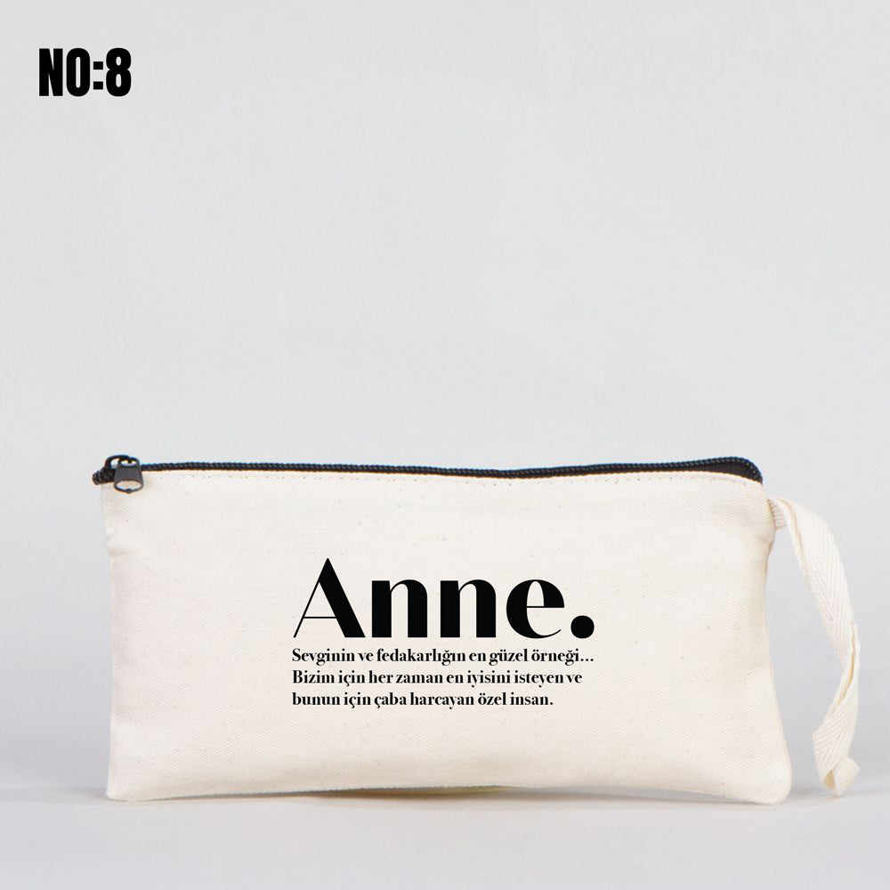 Anneler Günü Bez Kalemlik Çanta 21x10 cm - istecanta.com
