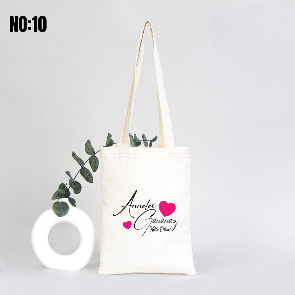 Anneler Günü Hediyesi Baskılı Kitap Çanta 20x25 cm - istecanta.com