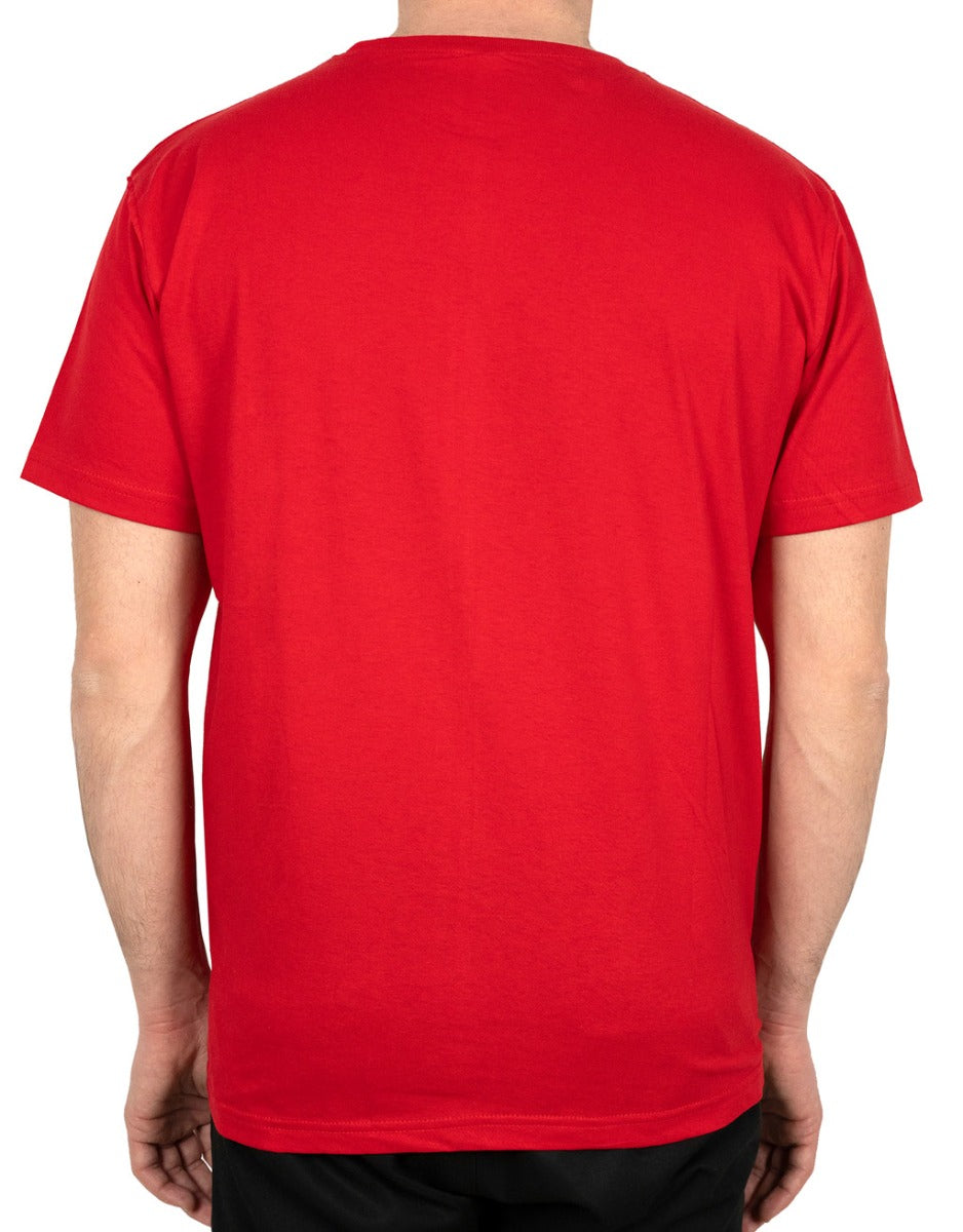 Basic T-shirt Kırmızı - Baskılı - istecanta.com