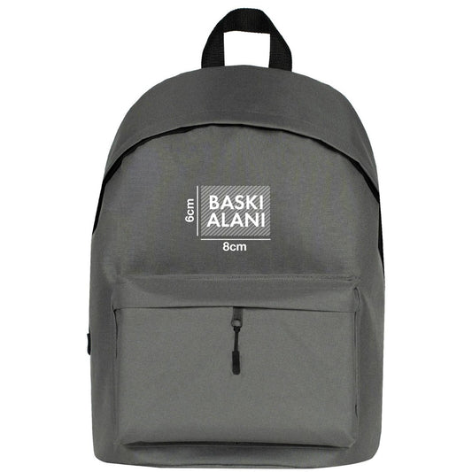 Campus Sırt Çantası - Koyu Gri 42x29x14 cm (Özelleştirilebilir) - istecanta.com