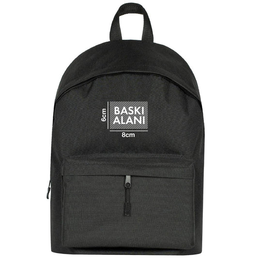 Campus Sırt Çantası - Siyah 42x29x14 cm (Özelleştirilebilir) - istecanta.com