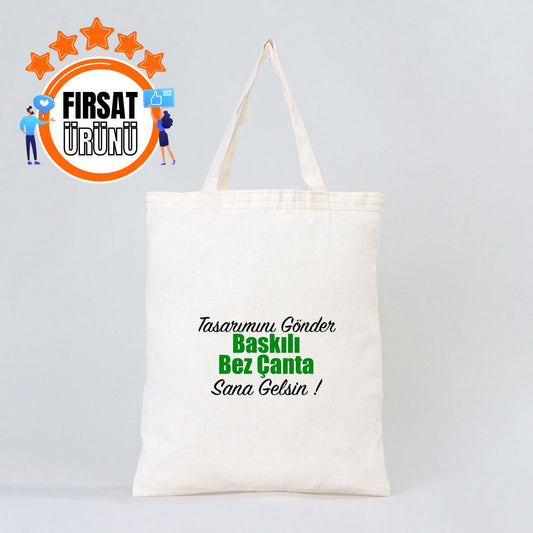 Ham Bez Çanta 30x35 cm - Kısa Kulp (Özelleştirilebilir) - istecanta.com