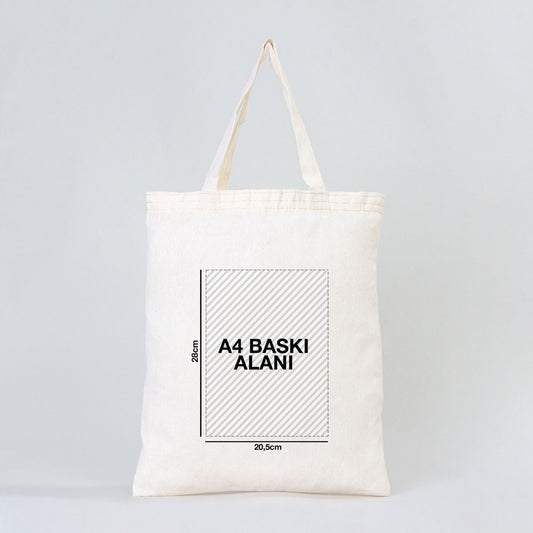 Ham Bez Çanta 30x35 cm - Kısa Kulp (Özelleştirilebilir) - istecanta.com