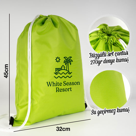 İmperteks Sırt Çantası 32x45 cm Yeşil (Özelleştirilebilir)