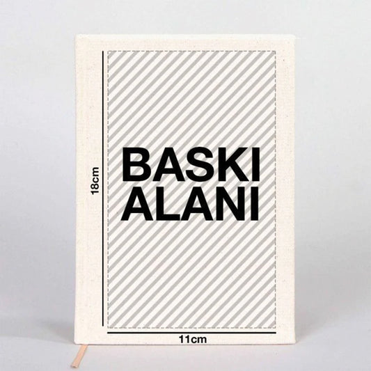 Kanvas Defter 14x20 cm (Özelleştirilebilir) - istecanta.com