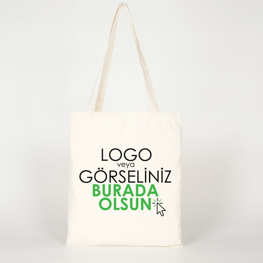 Süblimasyon Ham Bez Çanta - Lamineli 35x40 cm (Özelleştirilebilir) - istecanta.com