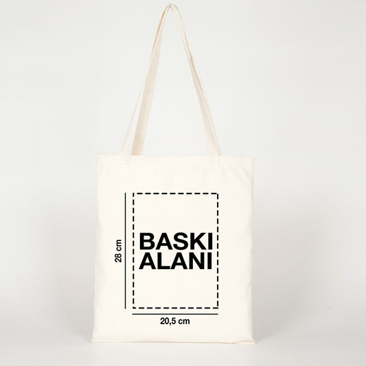Süblimasyon Ham Bez Çanta - Lamineli 35x40 cm (Özelleştirilebilir) - istecanta.com