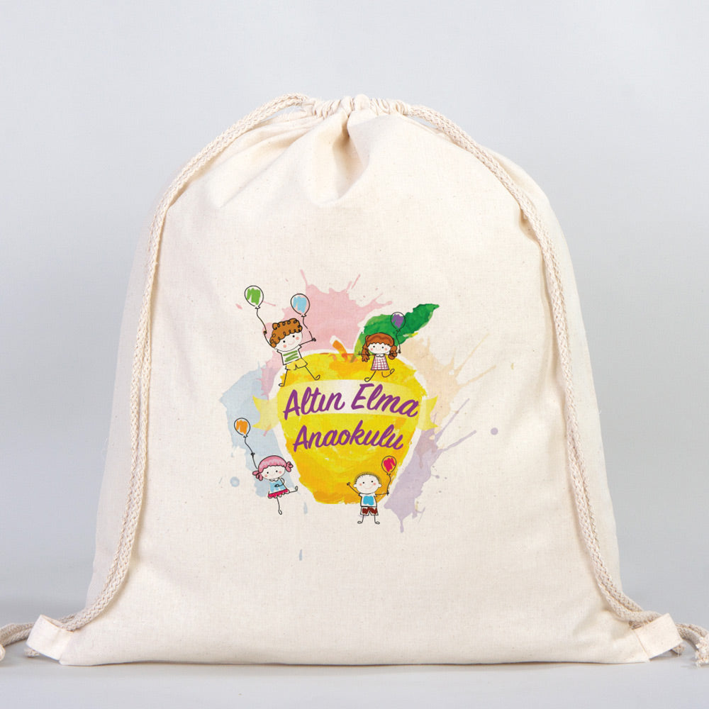 Büzgülü Bez Sırt Çantası 40x50 cm (Özelleştirilebilir) - istecanta.com