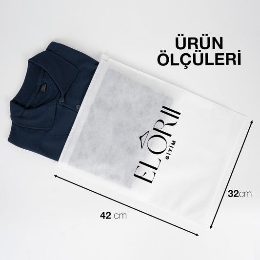 Ultrasonik İp Büzgülü Tela Kese - Beyaz - 42x32cm - Ayakkabı Torbası - Çamaşır Torbası (Özelleştirilebilir) 1000 Adet Tek Renk Baskı - istecanta.com