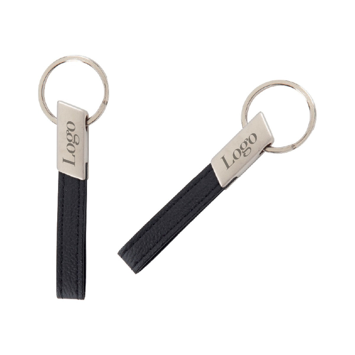 Metal Suni Deri Anahtarlık - Çift Taraflı-2411 - istecanta.com