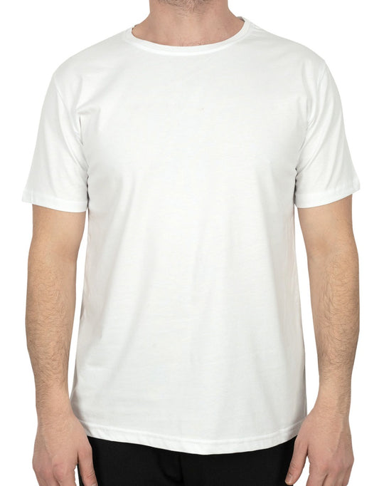 Basic T-shirt Beyaz Renk 1.Kalite - istecanta.com