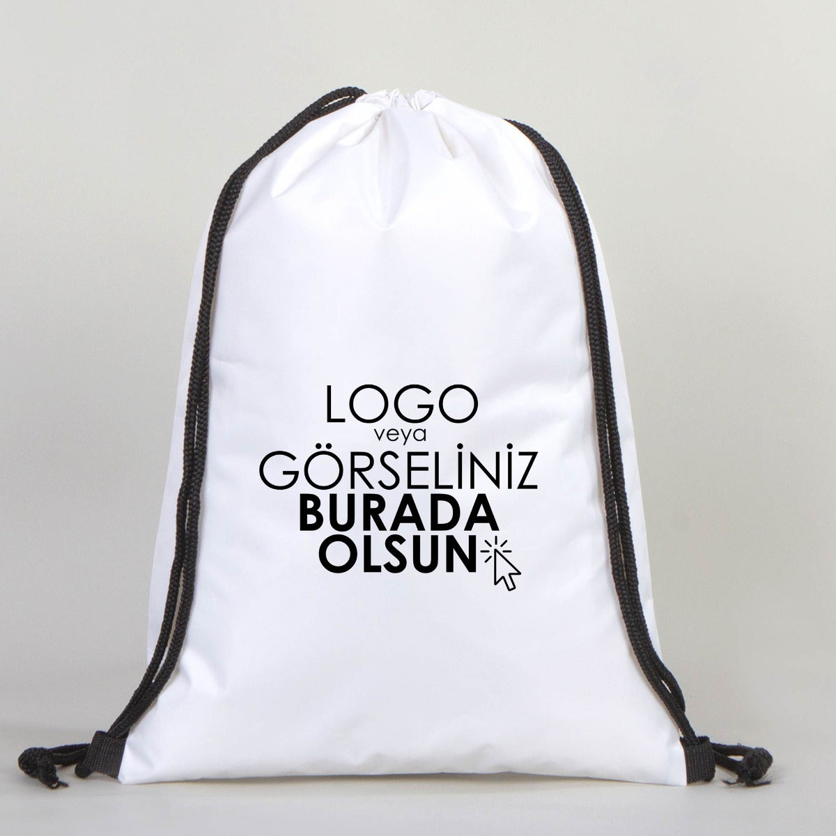 İmperteks Sırt Çantası 32x45 cm Beyaz (Özelleştirilebilir) - istecanta.com