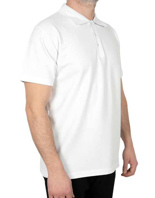 Polo Yaka Tişört Beyaz - istecanta.com