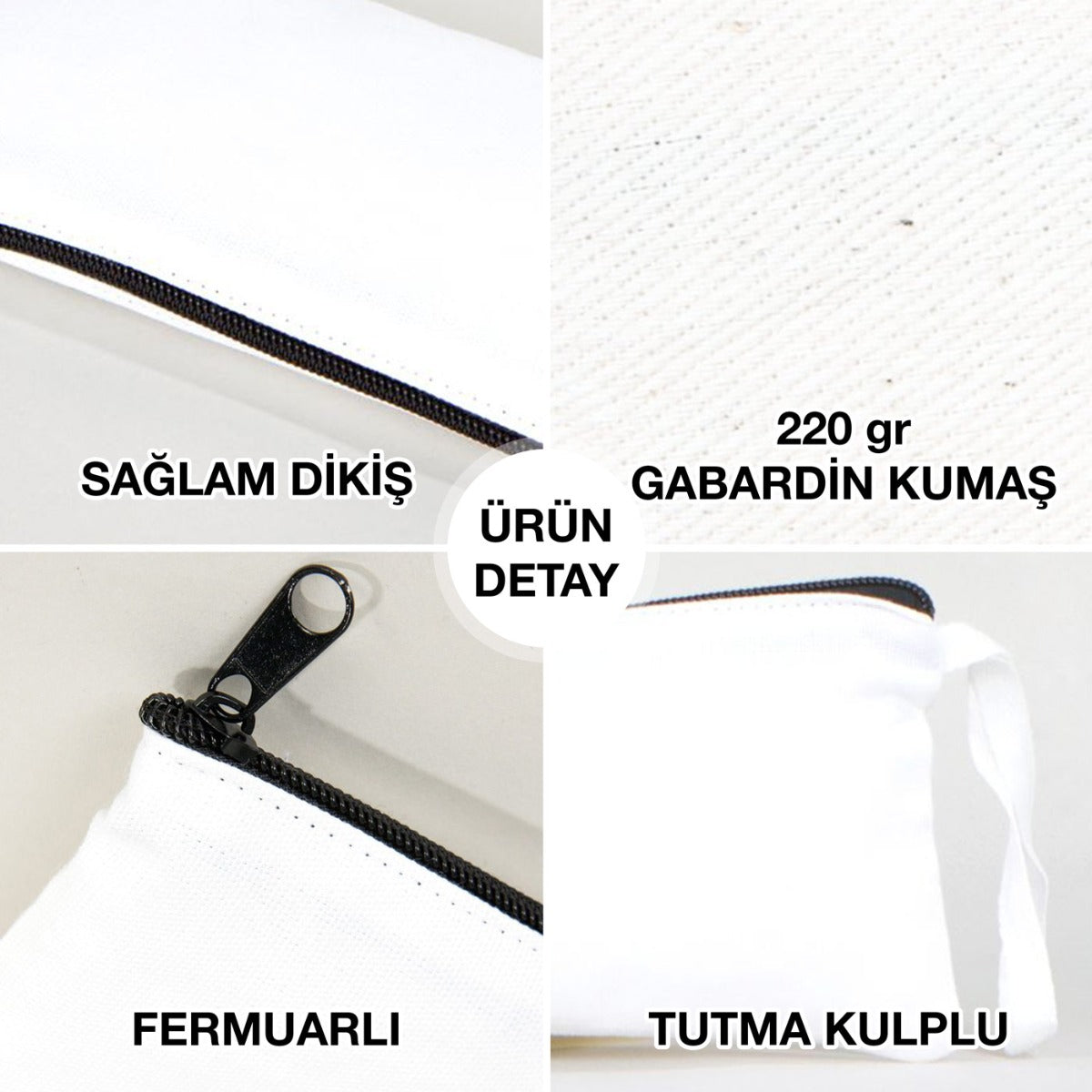 Bez Kalemlik Beyaz 21x10 cm - Anneler Günü Özel Baskılı - istecanta.com