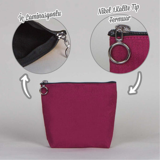 Venüs Clutch Bordo Renk 18x15x5 cm - istecanta.com