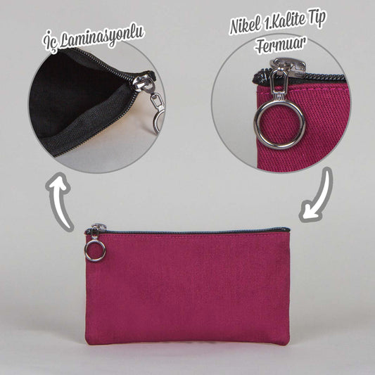 Gala Kalemlik Clutch Bordo Renk 18x10 cm - istecanta.com