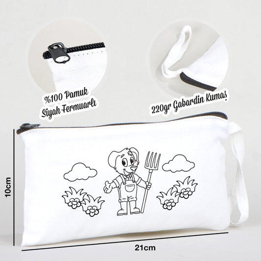 Boyanabilir Bez Kalemlik - Şirin Bahçıvan - istecanta.com