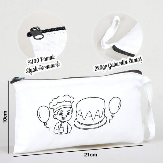 Boyanabilir Bez Kalemlik - Aşçı - istecanta.com