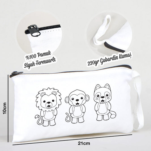 Boyanabilir Bez Kalemlik - Hayvanlar Alemi - istecanta.com