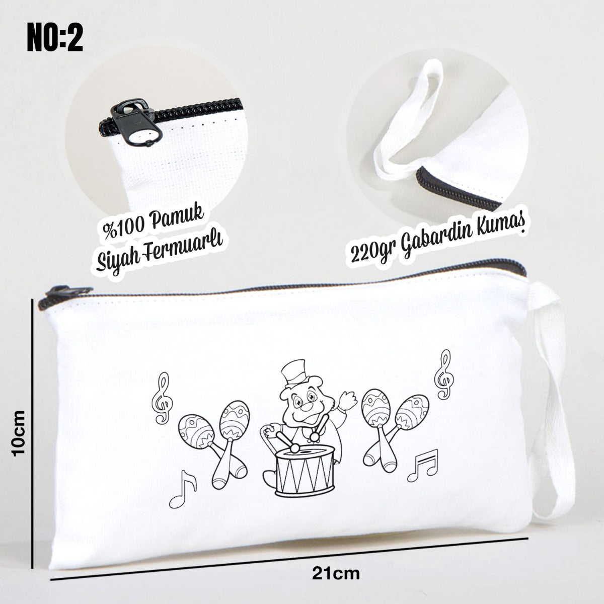 Boyanabilir Bez Kalemlik - Müzik Aletleri - istecanta.com