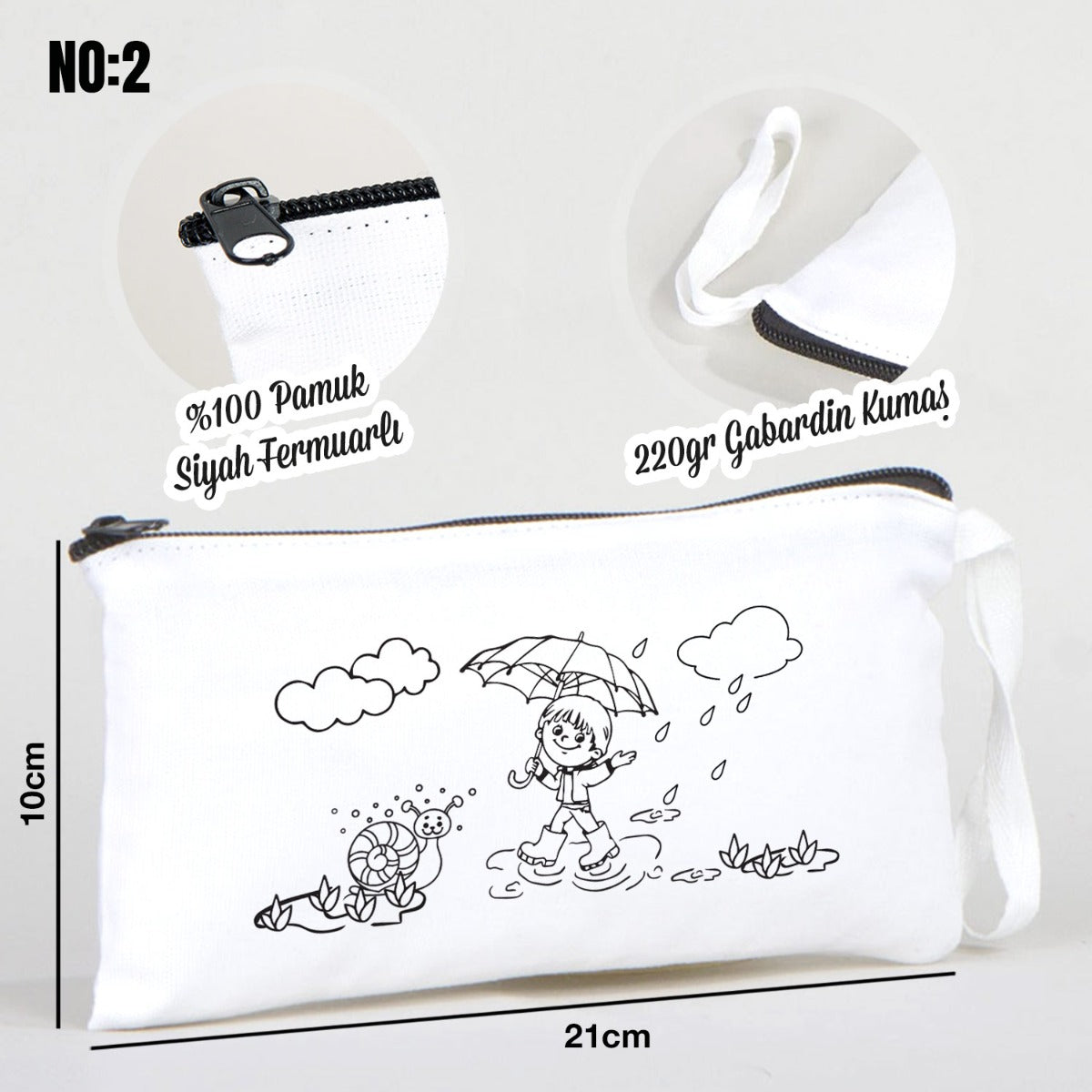 Boyanabilir Bez Kalemlik - Mevsimler - istecanta.com