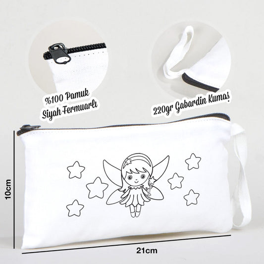 Boyanabilir Bez Kalemlik - Minik Peri - istecanta.com