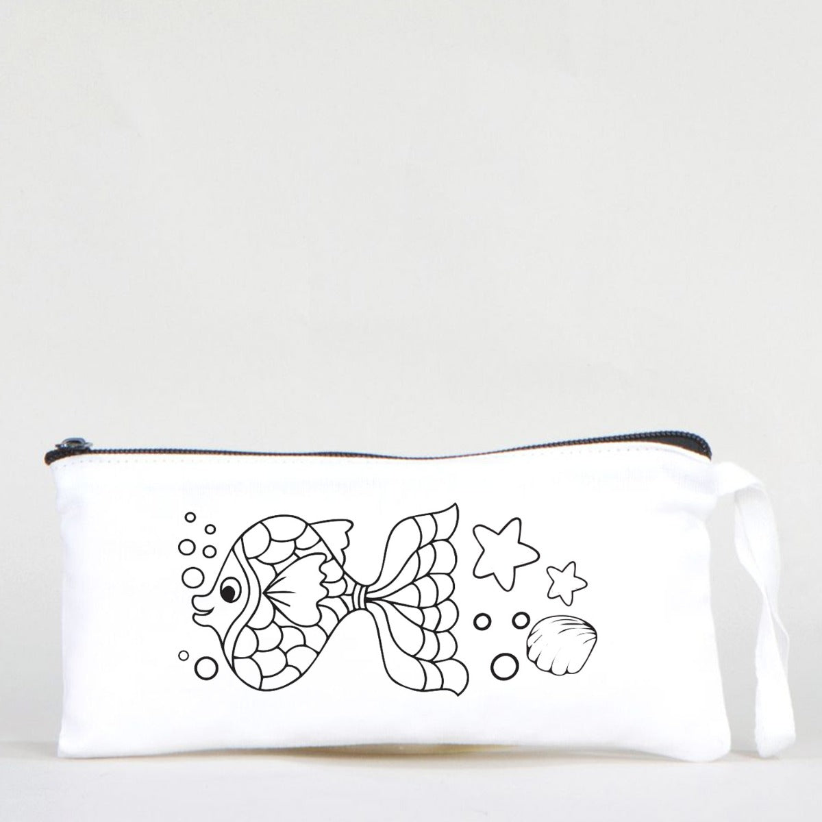 Boyanabilir Bez Kalemlik - Mutlu Balık - istecanta.com