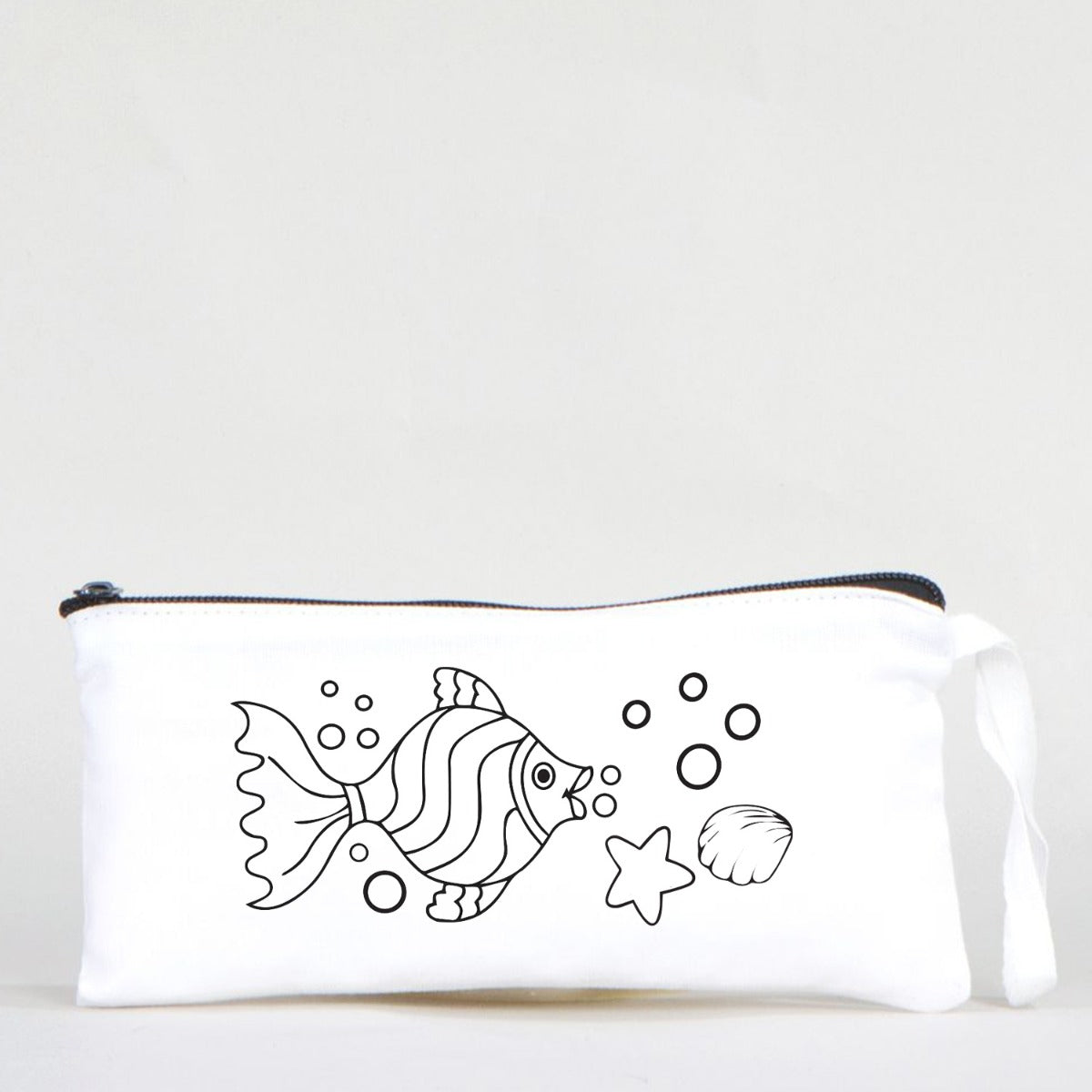 Boyanabilir Bez Kalemlik - Sevimli Balık - istecanta.com