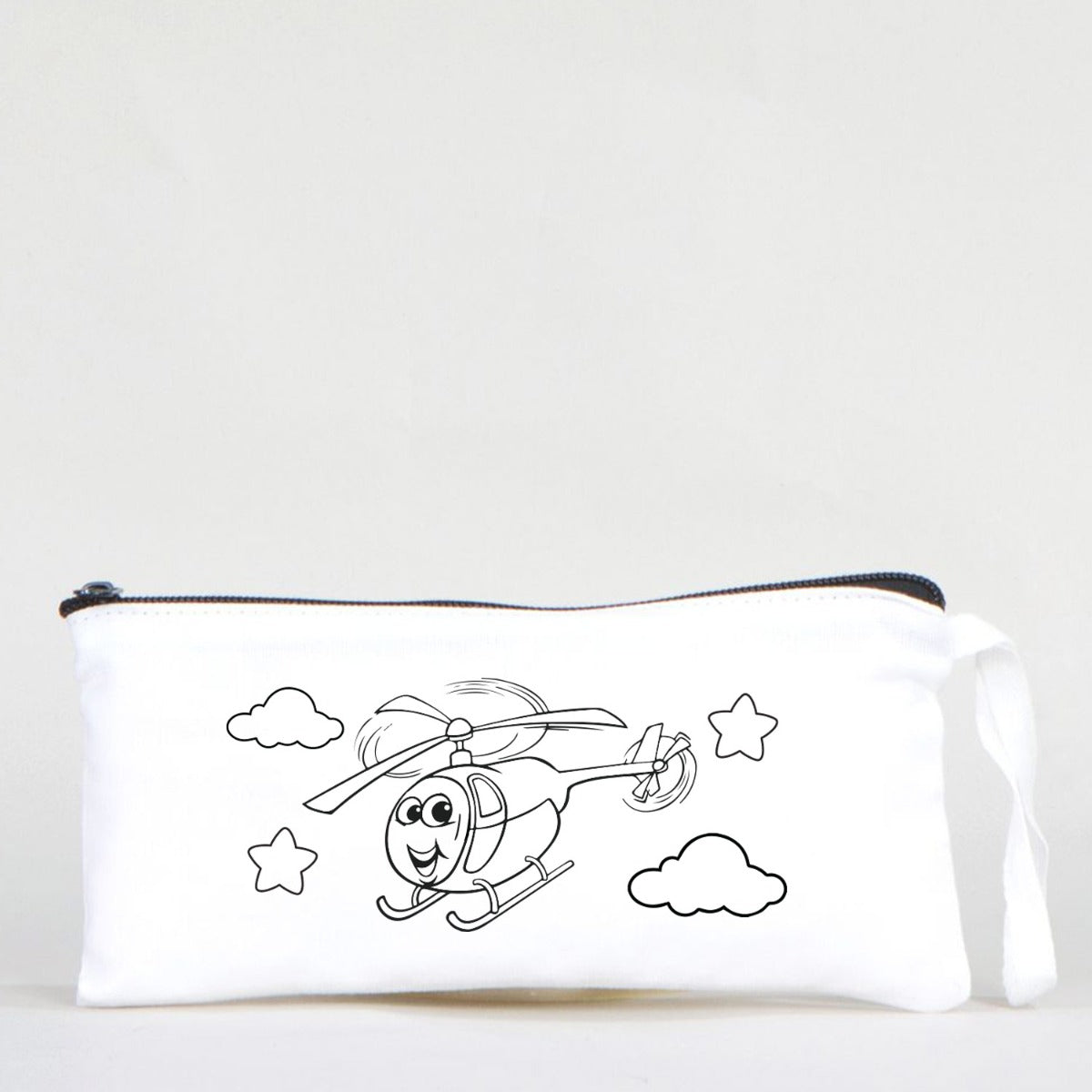 Boyanabilir Bez Kalemlik - Sevimli Helikopter - istecanta.com