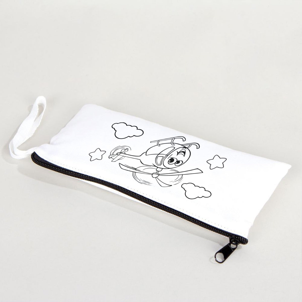 Boyanabilir Bez Kalemlik - Sevimli Helikopter - istecanta.com