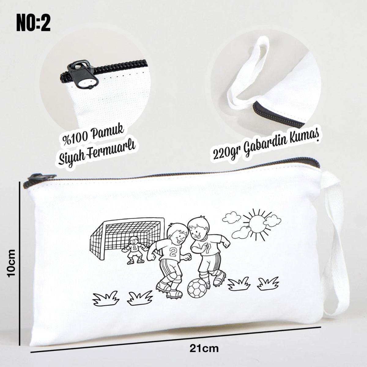 Boyanabilir Bez Kalemlik - Spor Aktiviteleri - istecanta.com