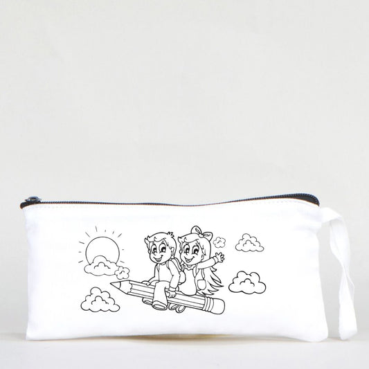 Boyanabilir Bez Kalemlik - Uçan Kalem - istecanta.com