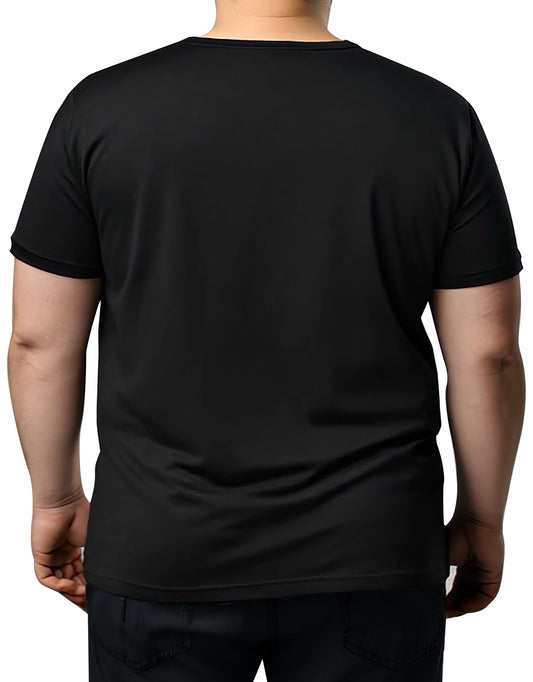 Büyük Boy T-shirt - Siyah - detay görünüm