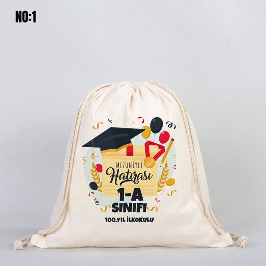 Karne Günü Baskılı Büzgülü Bez Sırt Çantası - 35x40 cm (Özelleştirilebilir) - istecanta.com