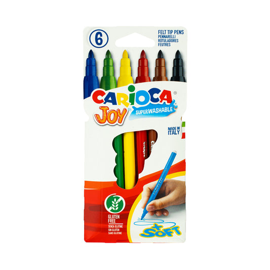 Carioca JOY Keçeli Kalem 6'lı - Yıka Tekrar Boya - istecanta.com