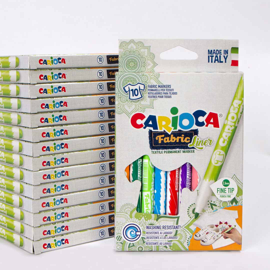 Carioca Keçeli Kumaş Boya Kalemi Fıne 10'Lu - istecanta.com