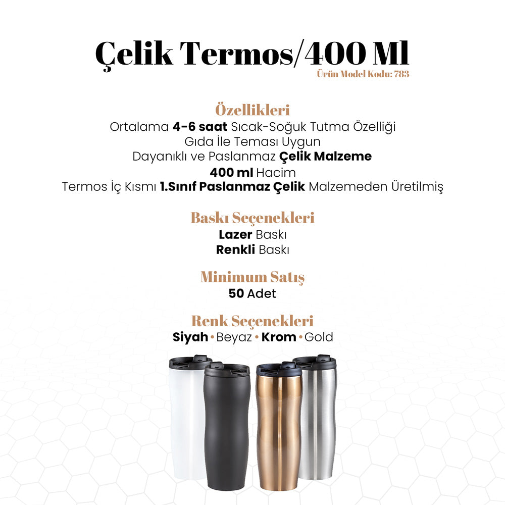 Çelik Kupa / 400 Ml - 783 - istecanta.com
