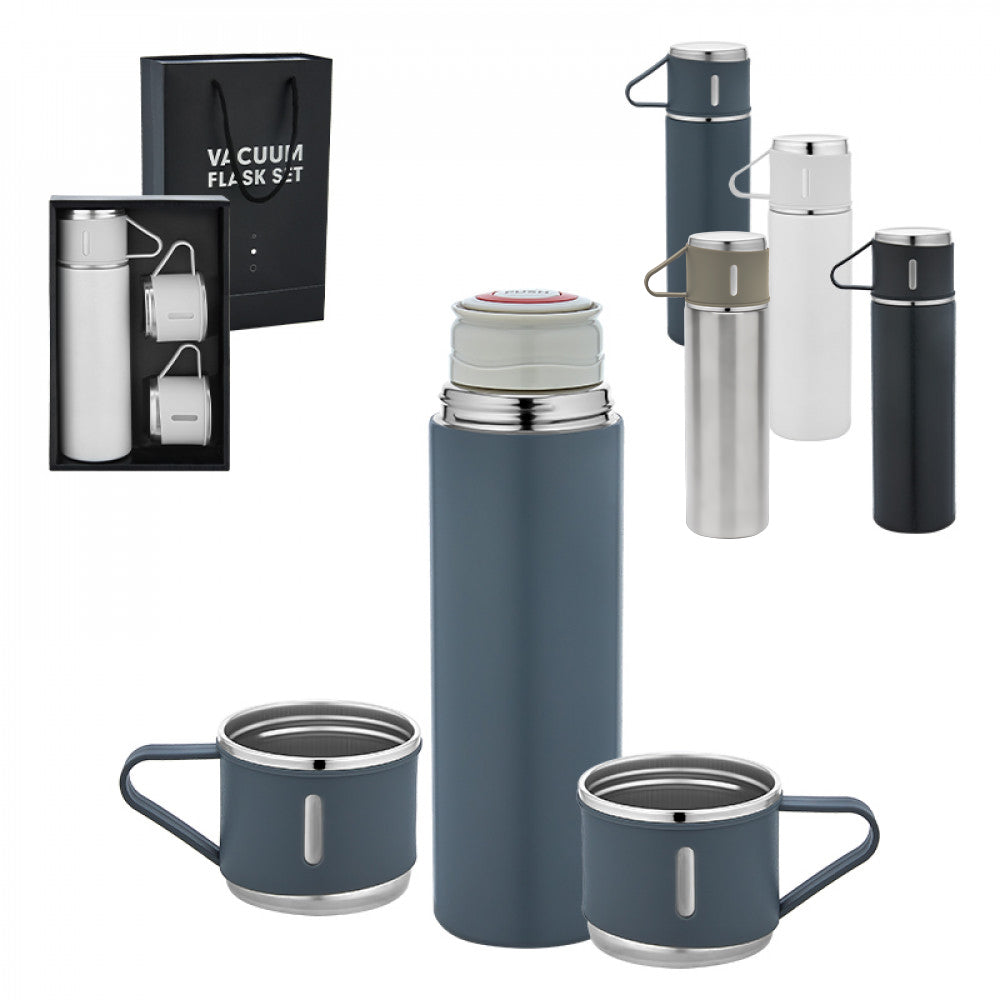 5337 ÇELİK 3'LÜ TERMOS SET / 500 ML - istecanta.com