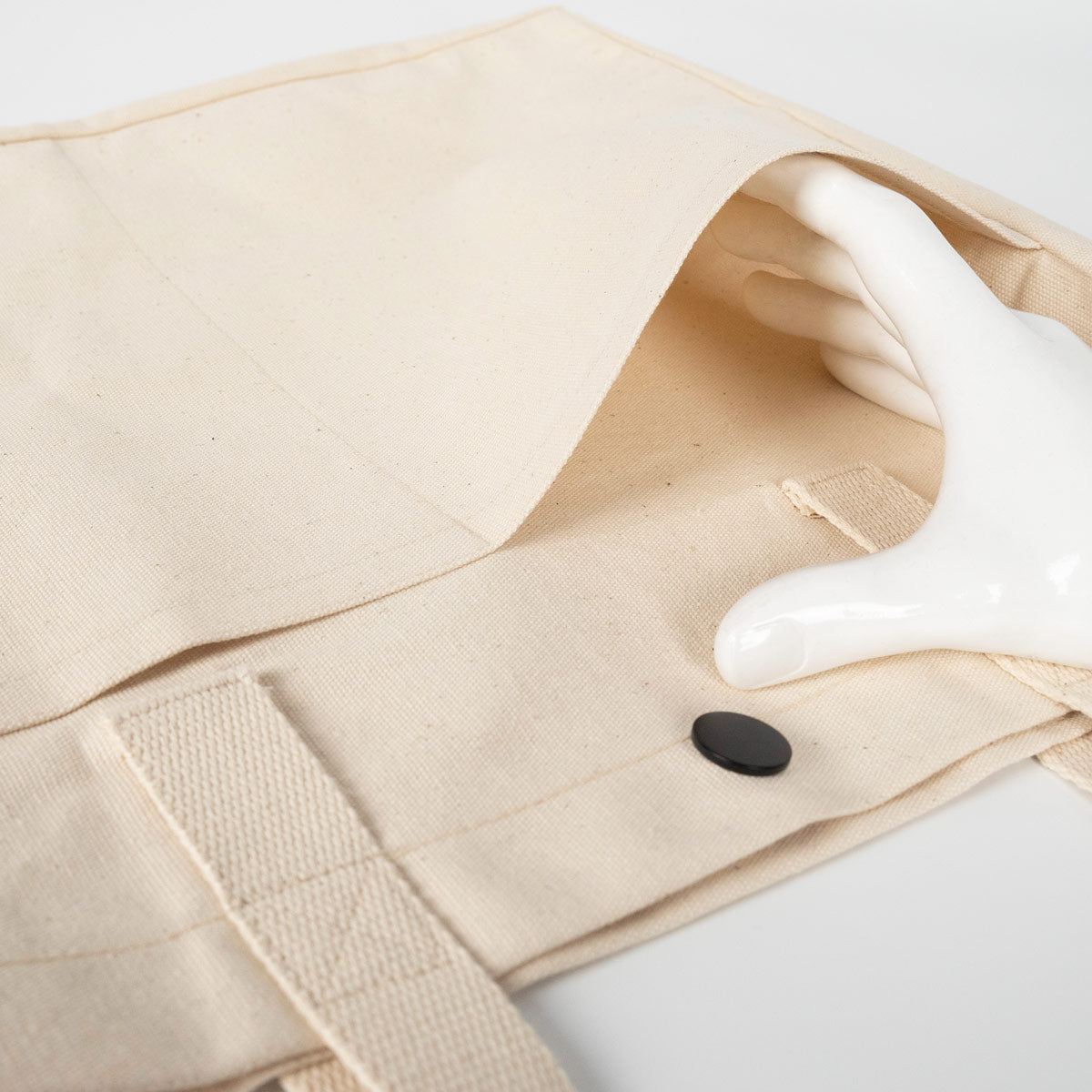 LUX Kanvas Çanta - ÇITÇITLI - Ön Cepli, 40x35x10cm - istecanta.com