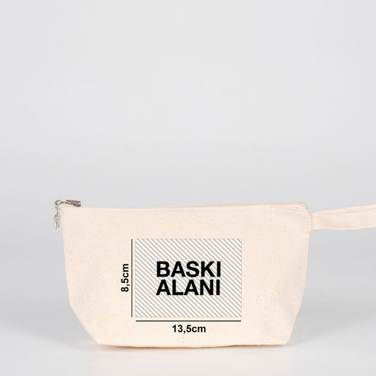 Kanvas Kalemlik/Clutch - Körüklü 22x12x5 cm (Özelleştirilebilir) - istecanta.com