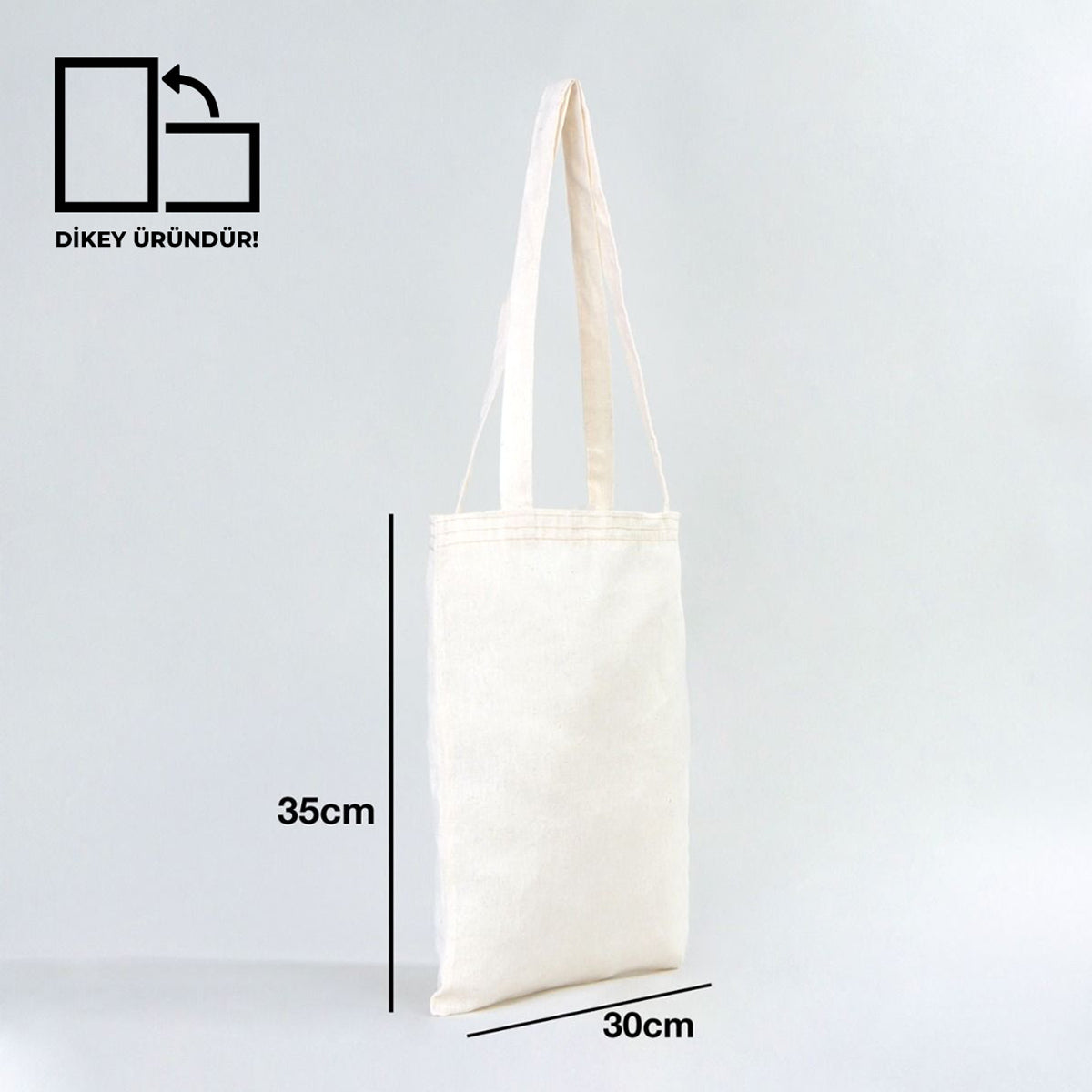 Ham Bez Çanta 30x35 cm - Uzun Kulp - istecanta.com