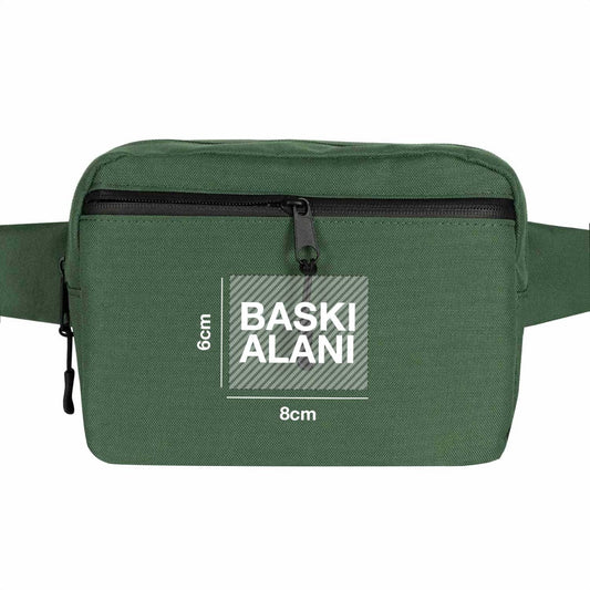 DynamicGo Çapraz Bel Çantası - Haki 21x15x5 cm (Özelleştirilebilir) - istecanta.com