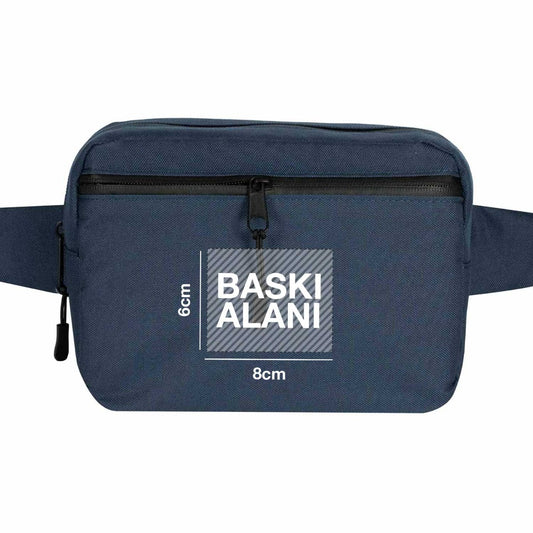DynamicGo Çapraz Bel Çantası - Lacivert 21x15x5 cm (Özelleştirilebilir) - istecanta.com