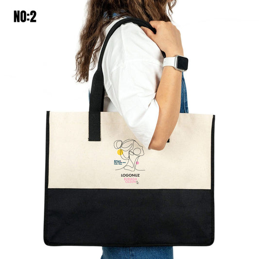 Kadınlar Günü Elite Kanvas Bez Çanta - 390gr - 45x35x19 cm (Özelleştirilebilir) - istecanta.com