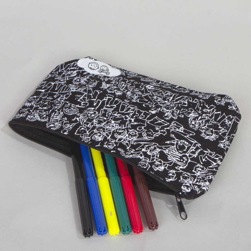 Siyah Kalemlik 19x10x4cm Baskılı - Okul - istecanta.com