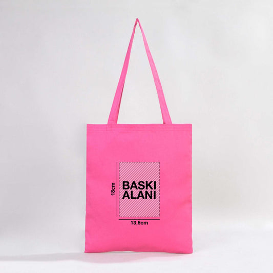 Gabardin Bez Çanta Fuşya - 35x40 cm (Özelleştirilebilir) - istecanta.com